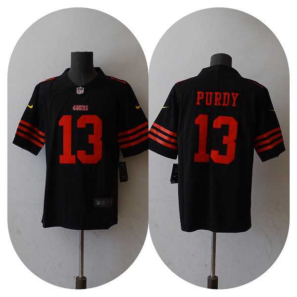 Men & Women & Youth San Francisco 49ers #13 Brock Purdy Black Vapor Untouchable Limited Stitched Jersey->philadelphia eagles->NFL Jersey